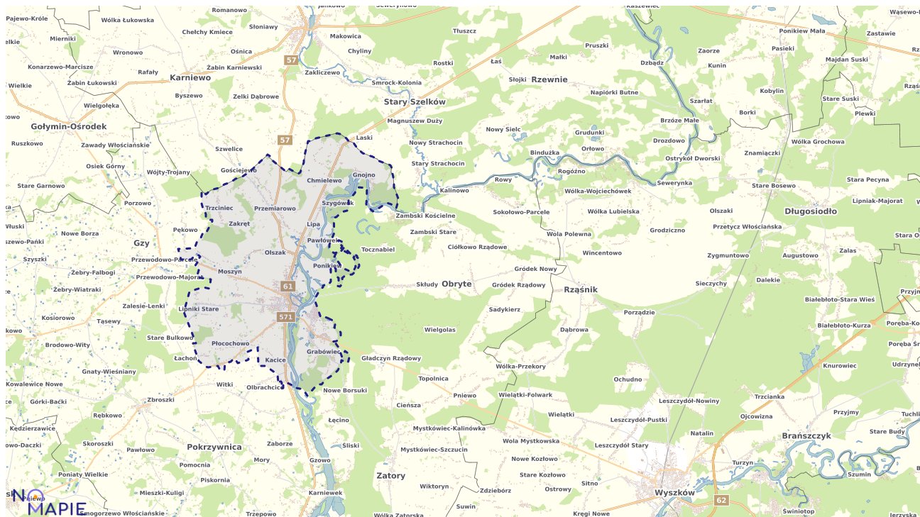 Mapa uzbrojenia terenu Pułtuska